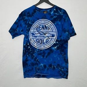 Benny Gold Tie Dye Short Sleeve Tee Shirt- Large